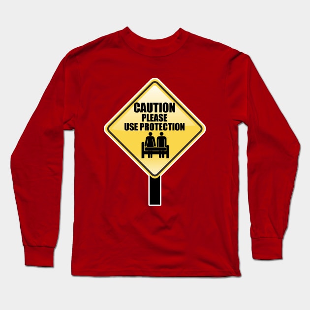 CAUTION Long Sleeve T-Shirt by theofficialdb